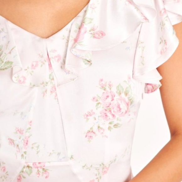 🎀 NWT Love Shack Fancy Frankie Silk Mini Dress 🎀 - Picture 2 of 6